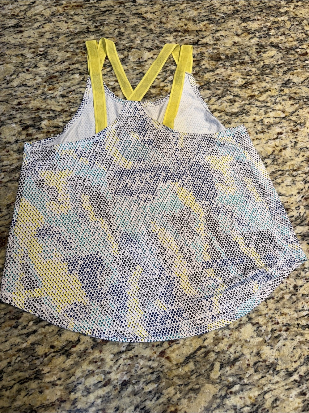 Under Armour Yellow-Accent Printed Women's Tank Top - Picture 3 of 7